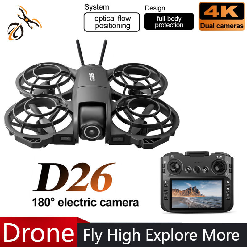 D26 Drone 4K Aerial HD 180° Ca - Drone Gimbal Case recension och pris